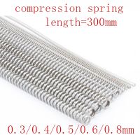 ☾ 2-5pcs/lot 304 Stainless Steel Long Spring Y-type Compression Spring Wire Dia 0.3/0.4/0.5/0.6/mm Outer Dia 3-12mm Length 305mm