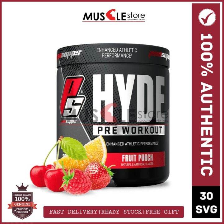 ProSupps Hyde Pre Workout 30 Servings PreWorkout Powder Energy Drink Promotes Energy