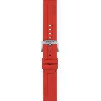 TISSOT Official Red Silicone Strap Lugs 22 mm ทิสโซต์ สายซิลิโคน สีแดง ขนาด 22 มม. T852047920