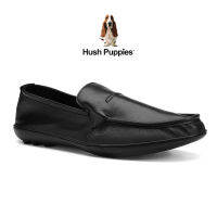 Hush Puppies_รองเท้าผู้ชาย รุ่น Blaze HP 8HCFI6599A - Mens Business Casual Shoes สีดำ หนังวัวชั้นหนึ่ง รองเท้าลำลอง รองเท้าแบบสวม