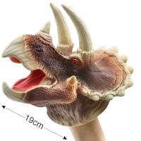 1pc Dinosaur Hand Pup Toys, Soft Rubber Dinosaur Claws and Head, Realistic Dino s Pups for Kids 3-8 year Childrens soft rubber animal head pup toy model gift dinosaur childrens Doll Toy Soft vinyl TPR dinosaur hand pup animal head