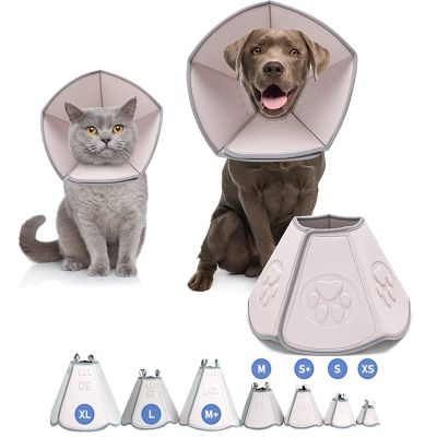 New Generation Cat Dog Cone Collar Adjustable Protective After Surgery Prevent Pets From Bite Licking Scratching Touching Wound