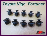 TOYOTA VIGO FORTUNER WHEEL LOCKING CLIP SET (10 PCS.) "BLACK" // กิ๊บล็อคโป่งล้อ สีดำ (10 ตัว) สินค้าคุณภาพดี