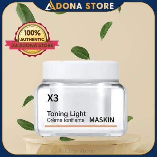 New X3 Maskin Cream Toning Light Cream Brightens Skin Tone Immediately