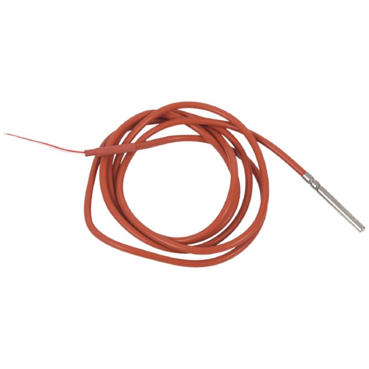 2-wire-pt1000-temperature-sensor-thermistor-silicone-gel-coated-1-5meters-probe-45mm-x-5mm-50-180-centigrade-rtds