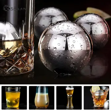 Metal Stainless Steel Ice Balls Chilling Stone Reusable for Whiskey Balls  Scotch Vodka Wine Ice Chiller Rocks - China Ice Cubes and Stainless Steel  Ice Cubes price