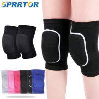 ☂▧☍ 1Pair Sports Compression Knee Pads Elastic Knee Protector Thickened Sponge Knees Brace Support for Dancing Workout Training