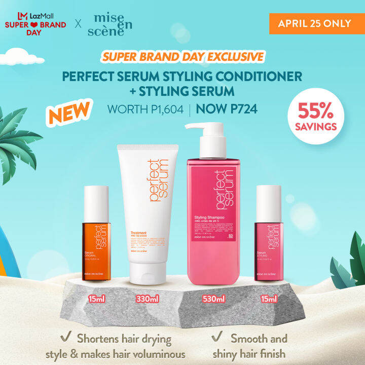 [APR 25 SUPER BRAND DAY] mise en scene Perfect Serum Styling Shampoo ...