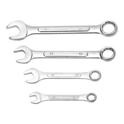 DIYWORK Combination Wrench 10mm 13mm 17mm 19mm Ratchet Handle Hand Tools Stainless Steel Portable Reversible