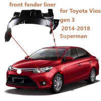 KLNU Fender Liner สำหรับ TOYOTA VIOS NCP150 2013 2014 2015 2016 2017 2018ด้านหน้า Driver Fender Liner แผงด้านในพลาสติก Guard Shield