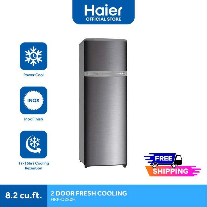 Haier HRFD280H 8.2 cu. ft. Fresh Cooling Two Door Refrigerator (Inox