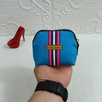 Estee Lauder New Canvas Blue Stripe Small Cosmetic Bag Portable Mini Storage Bag Lipstick Bag Coin Purse