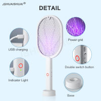 3 IN 1 Trap Mosquito Killer Lamp 3000V Electric Bug Zapper USB Rechargeable Summer Wall mounted Fly Swatter Trap Flies Insect