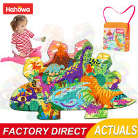 Hahowa Dinosaur Puzzles Children Animal shapes Jigsaw Puzzle Games Learning Educational Cognitive Cards Toys Xmas Gifts For Kids