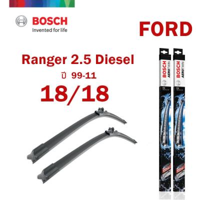 ใหม่ล่าสุด 2019 โปรโมรชั่นลดรับหน้าฝน Bosch ใบปัดน้ำฝน รุ่น Aero Twin สำหรับรถยนต์ฟอร์ด Ford Ranger 2.2 2.5 Diesale TDCi TD 4x4 ทนทาน คุณภาพสูง ปัดสะอาด มองเห็นได้ดียิ่งขึ้น 14 16 18 19 20 21 22 24 ราคาต่อคู่