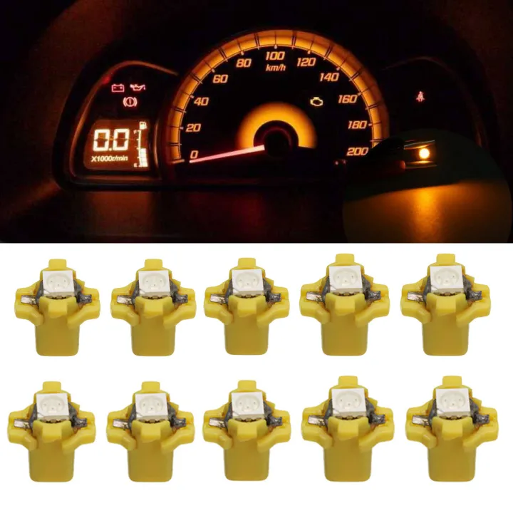 10x Lampadine LED T5 B8.4D 5050 SMD - Bianco Freddo Per Cruscotto Auto - Foto 2