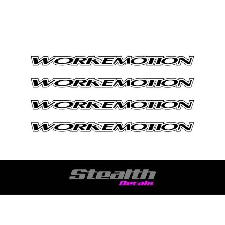 8x Work emotion Premium Wheel Decals Stickers jdm drift Lazada PH