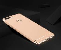 A2ZSHOP - HUAWEI Y9 2018 HYBRID กรณีการป้องกันอย่างเต็มรูปแบบ METAL SHINY ELECTROPLATING Back Case Cover For Huawei Y9 2018 Back Cover