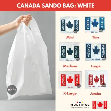 Sando White Plastic Bag XL x 50 Pcs - Level Five