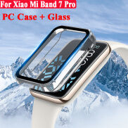 Phim dán kính cường lực + Ốp lưng bảo vệ màn hình cho Xiaomi Mi Band 7 Pro