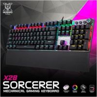 NUBWO  X28 SORCERER Mechanical Keybord คีย์บอร์ดเกมมิ่ง มาโคร BlueSwitch -รับประกัน 2 ปี