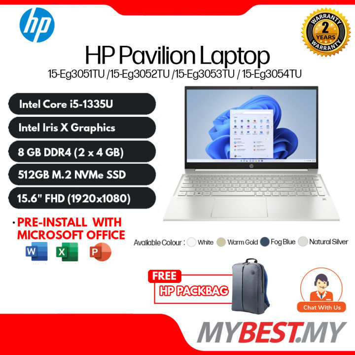 Hp Pavilion 15 Eg3051tu15 Eg3052tu15 Eg3053tu15 Eg3054tu 156 Fhd Laptop I5 1335u 8gb 5606