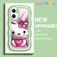 Jlingji เคสสำหรับ Xiaomi MI Xiaomi MI Redmi 10 5G Note 11E 5G Redmi 11 Prime 3D การ์ตูนน่ารัก Hello Kitty ดีไซน์ใหม่ Colour ขอบกันกระแทกแบบใสนิ่มเคสมือถือโปร่งใสลายกล้องถ่ายรูปความคิดสร้างสรรค์ซิลิกาเจลฝาครอบป้องกัน