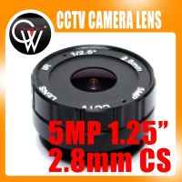 เลนส์ HD Cs กล้อง Cctv กลางวัน/กลางคืน Ir 2.8Mm สำหรับเมาท์1/3การรักษาความปลอดภัย CCD  เลนส์ CCTV F1.2 IP 5MP ตัวเชื่อมต่อไฟฟ้า