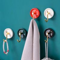 ▫ Nail-free Bathroom Hook Ceramic Color Towel Hook 4-piece Bedroom Living Room Coat Hook Single Hook Red/Black/White/Green