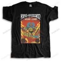 คุณภาพดี Mens Luxury Crew คอเสื้อยืดยี่ห้อ Teeshirt ใหม่ King Gizzard และ Lizard Wizard ผ้าฝ้ายคุณภาพสูง Tee-เสื้อชาย Tees Top