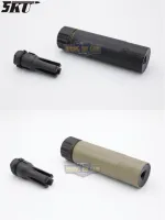 เก็บเสียง+ปลอกลดแสง ยี่ห้อ Dead Air รุ่น Sandman-K 5.5” (Dead Air Sandman-K Silencer)  ● ขนาดที่เก็บเสียง : ยาว 5.5” (138 mm.) เส้นผ่านศูนย์กลาง 40mm. ● น้ำหนักที่เก็บเสียง : 217 กรัม  ● ขนาดปลอกลดแสง : ยาว 69 mm. ● น้ำหนักปลอกลดแสง : 122 กรัม  ● คุณสมบัต