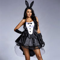 、’】【= Umorden Womens 3 Piece  Bunny Girl Costume Tuxedo Tails Halloween Club Party Fancy Dress Plus Size