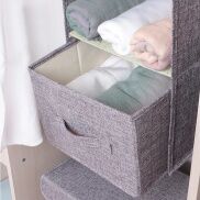Bán Hàng hộp Ngăn Kéo Quần Áo Treo Nhà Sáng Tạo Ba Chiều Màu Xám Hộp Đựng