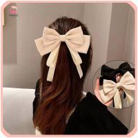 WHOLES สีทึบ หมวกกันน็อก สาวหวาน ผู้หญิงซาติน scrunchie Barrettes แต่งหน้า กิ๊บติดผมโบว์ กิ๊บติดผม