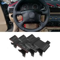 【 Fire ใหม่】สำหรับ VW G Olf 4 MK4 P Assat B5 1998-2005พรุนไมโครไฟเบอร์หนัง DIY มือเย็บพวงมาลัยฝาครอบล้อป้องกันตัด