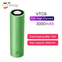 【100%-New】 VTC6 100% เดิม3.7V 3000MAh Us18650 VTC6แบตเตอรี่ลิเธียม Li-Ion สำหรับของเล่นเครื่องมือไฟฉายกล้องเครื่องโกนหนวด