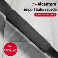 Car Seat Belt Covers Shoulder Protector Alcantara For Cadillac CTS CT5 CT4 CT6 SRX XT5 XT6 XT4 ATS-L LYRIQ Accessories Seat Covers