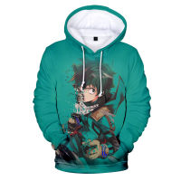 2021 Four Seasons 3D อะนิเมะ My Hero Academia พิมพ์ Hoodie Casual Fashion Street ผู้ชายและผู้หญิง