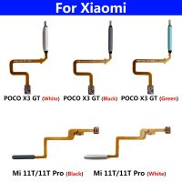 เครื่องสแกนลายนิ้วมือ 1 ชิ้น Touch ID Connect Home Button Flex Cable สําหรับ Xiaomi Mi 11T Pro / Poco X3 GT อะไหล่โทรศัพท์