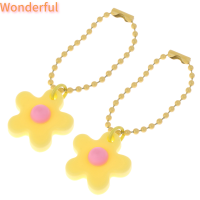 ?【Lowest price】Wonderful พวงกุญแจลูกกวาดขนาดเล็กสำหรับเด็กผู้หญิงน่ารัก2ชิ้นพวงกุญแจรถพวงกุญแจห้อยเครื่องประดับงานปาร์ตี้