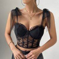 Modelhouses # Women แว่นตากันแดด Shapewear ครอปเซ็ตที่แท้จริง,เสื้อกล้ามเสื้อเปิดหลังฤดูร้อนสำหรับชุดเที่ยวคลับ