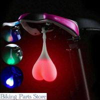 ✟ Bike Taillight Mountain Bike Seatpost Bicycle Back Rear Tail Light Heart Ball Egg Safe Lamp Cycling Light Bicycle Accessories