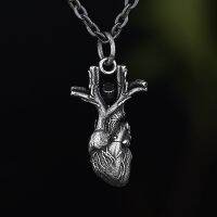 Engrave Name Stainless Steel 2022 New 3D design Anatomic Heart Shape Necklace Pendant For Men Women Unique Jewelry Dropshipping Fashion Chain Necklace