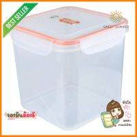 กล่องอาหารเหลี่ยมสูง POPLOCK 9143M 2.8 ลิตร สีส้มFOOD CONTAINER POP LOCK 9143M 2.8L ORANGE **คุ้มที่สุดแล้วจ้า**