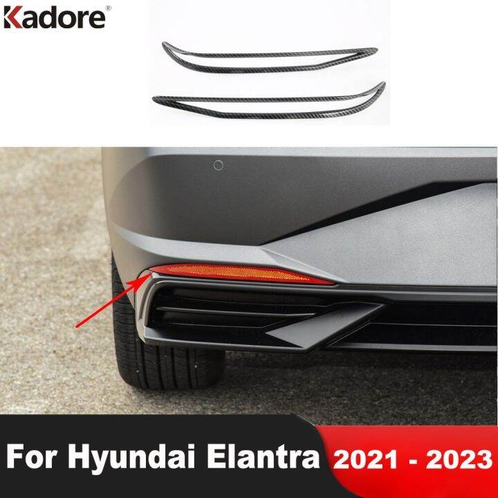 Car Accessories For Hyundai Elantra Avante 2021 2022 2023 Carbon Rear ...