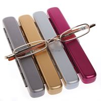 1 PC Mini Portable Metal Full Frame Reading Glasses Eyeglasses With Case 1.0 1.5 2.0 2.5 3.0 3.5 4.0