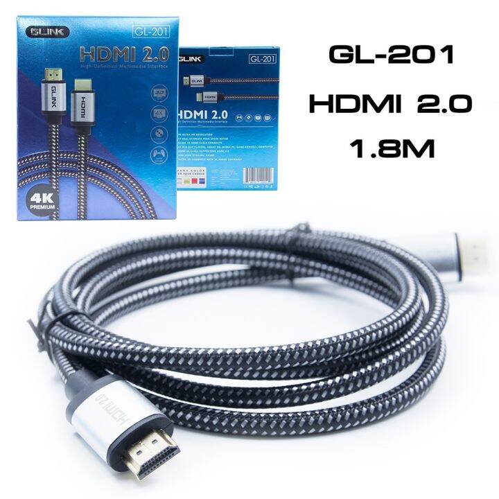 best-seller-glink-gl-201-cable-hdmi-v2-0-4k-สายถักอย่างดี-ที่ชาร์จ-หูฟัง-เคส-airpodss-ลำโพง-wireless-bluetooth-คอมพิวเตอร์-โทรศัพท์-usb-ปลั๊ก-เมาท์-hdmi-สายคอมพิวเตอร์