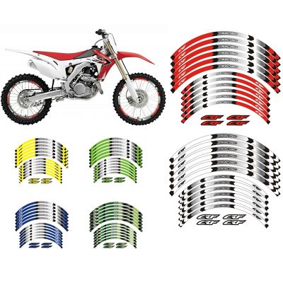 Hot sell 10 Style Motorcycle Wheel Tire Rim Stickers quot;21 quot;18 wheel FOR Honda CRF 450RX/L 450X/L 250RX/X/L/F 230L/F