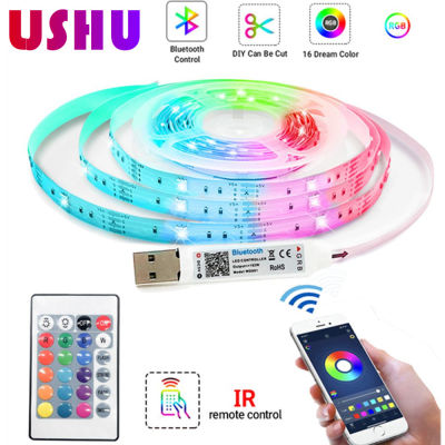 แถบไฟ Led บลูทูธ USB 5050กันน้ำ RGB เทปยืดหยุ่น Led ริบบิ้น5M Led Strip กับศัพท์ APP ควบคุม LED ซิงค์เพลง