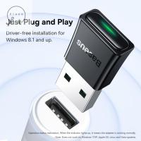 ZIAAN อะแดปเตอร์5.3บลูทูธ BA07ตัวแปลงสัญญาณตัวรับสัญญาณ USB ส่งสัญญาณเสียงแบบพกพาอะแดปเตอร์ไร้สายแบบ USB 16Mbps บูลทูธ5.3ดองเกิล USB สำหรับคีย์บอร์ดเมาส์ไร้สาย/ลำโพง